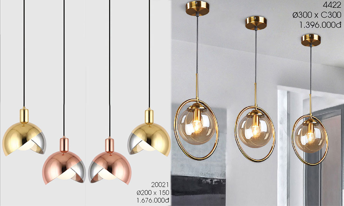 Đèn Thả Trang Trí Kiểu Dáng Hot Nhất Năm 2023